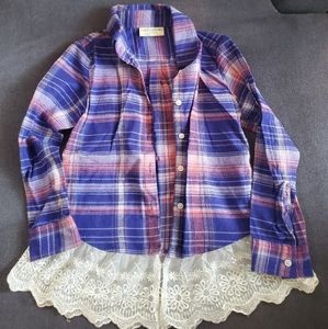 Girls Plaid Shirt